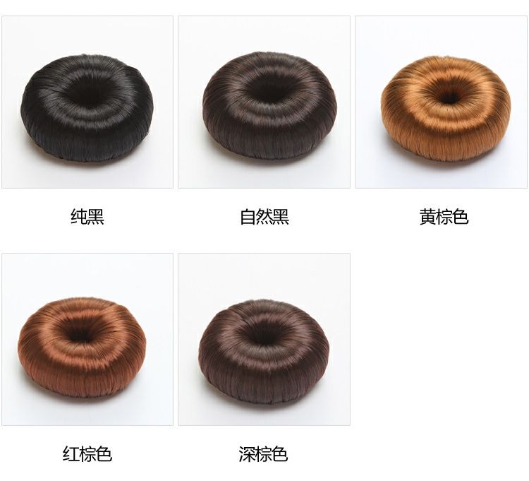 韩国头饰甜甜圈假发盘发圈盘发器丸子头美发工具花苞头发圈发饰品